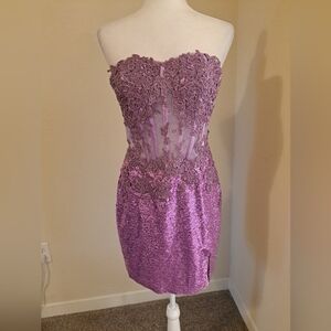 Hebeos Sequin Dress Size S Pink No Size Tag See Pics For Measurements EUC